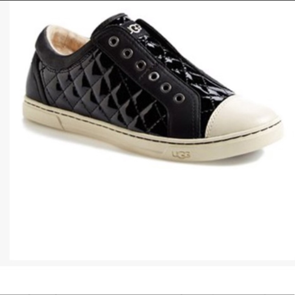 UGG Jemma  leather Shearling Lined Quilted Patent
